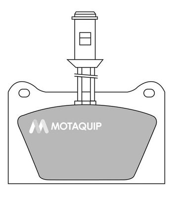 MOTAQUIP Комплект тормозных колодок, дисковый тормоз LVXL382