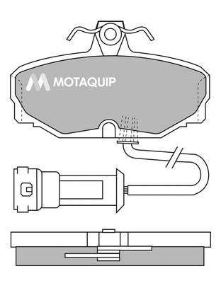 MOTAQUIP Комплект тормозных колодок, дисковый тормоз LVXL389