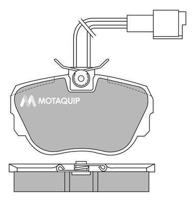 MOTAQUIP Комплект тормозных колодок, дисковый тормоз LVXL399
