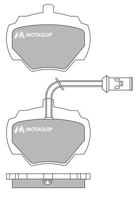MOTAQUIP Комплект тормозных колодок, дисковый тормоз LVXL468