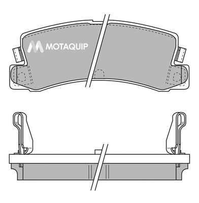 MOTAQUIP Комплект тормозных колодок, дисковый тормоз LVXL480