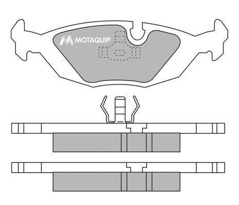 MOTAQUIP Комплект тормозных колодок, дисковый тормоз LVXL503