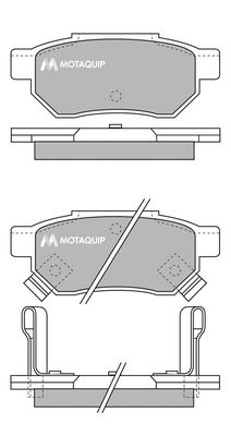 MOTAQUIP Комплект тормозных колодок, дисковый тормоз LVXL533
