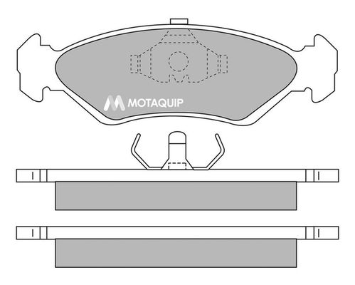 MOTAQUIP Комплект тормозных колодок, дисковый тормоз LVXL536