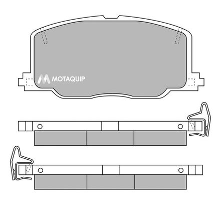 MOTAQUIP Комплект тормозных колодок, дисковый тормоз LVXL559