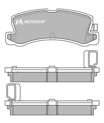 MOTAQUIP Комплект тормозных колодок, дисковый тормоз LVXL575