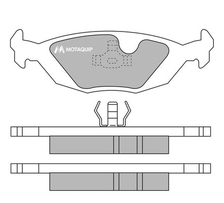 MOTAQUIP Комплект тормозных колодок, дисковый тормоз LVXL579
