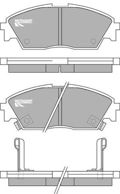 MOTAQUIP Комплект тормозных колодок, дисковый тормоз LVXL595