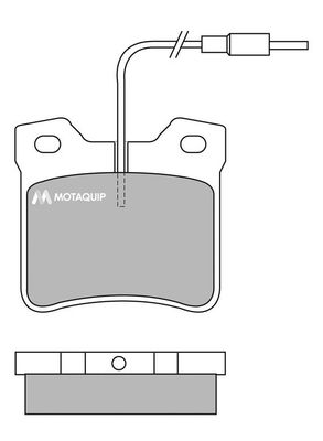 MOTAQUIP Комплект тормозных колодок, дисковый тормоз LVXL601