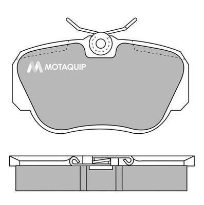MOTAQUIP Комплект тормозных колодок, дисковый тормоз LVXL616