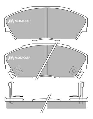 MOTAQUIP Комплект тормозных колодок, дисковый тормоз LVXL642