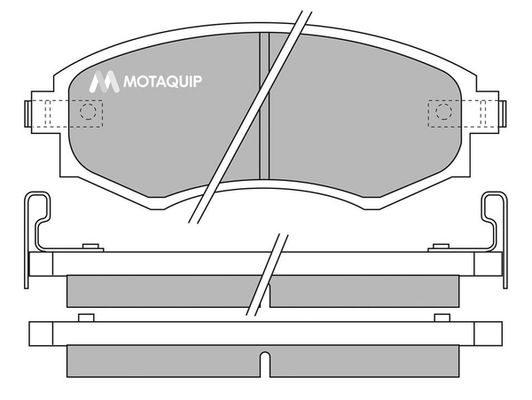 MOTAQUIP Комплект тормозных колодок, дисковый тормоз LVXL645