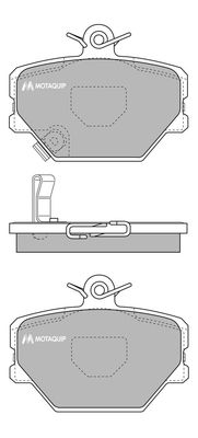 MOTAQUIP Комплект тормозных колодок, дисковый тормоз LVXL691