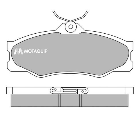 MOTAQUIP Комплект тормозных колодок, дисковый тормоз LVXL693