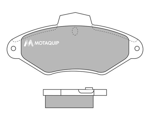 MOTAQUIP Комплект тормозных колодок, дисковый тормоз LVXL701