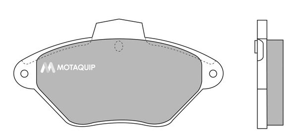 MOTAQUIP Комплект тормозных колодок, дисковый тормоз LVXL703