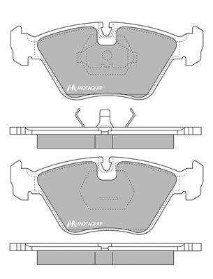 MOTAQUIP Комплект тормозных колодок, дисковый тормоз LVXL715
