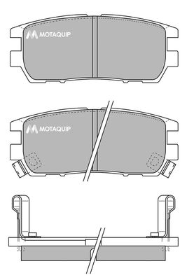 MOTAQUIP Комплект тормозных колодок, дисковый тормоз LVXL722
