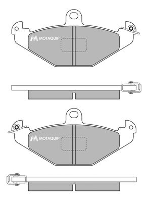 MOTAQUIP Комплект тормозных колодок, дисковый тормоз LVXL729