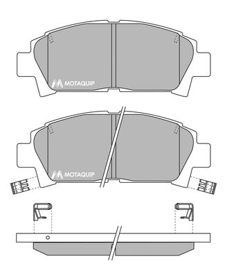 MOTAQUIP Комплект тормозных колодок, дисковый тормоз LVXL735