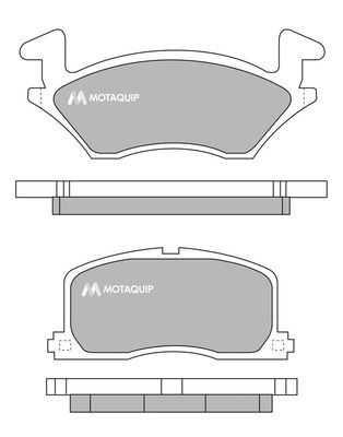MOTAQUIP Комплект тормозных колодок, дисковый тормоз LVXL736