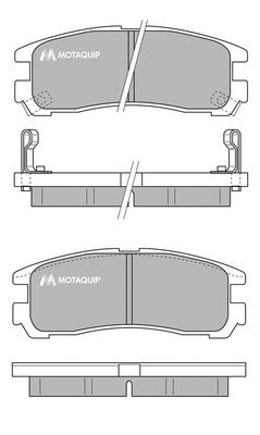 MOTAQUIP Комплект тормозных колодок, дисковый тормоз LVXL770