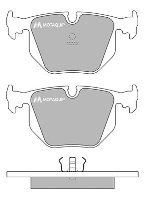 MOTAQUIP Комплект тормозных колодок, дисковый тормоз LVXL777