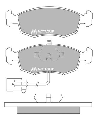 MOTAQUIP Комплект тормозных колодок, дисковый тормоз LVXL780