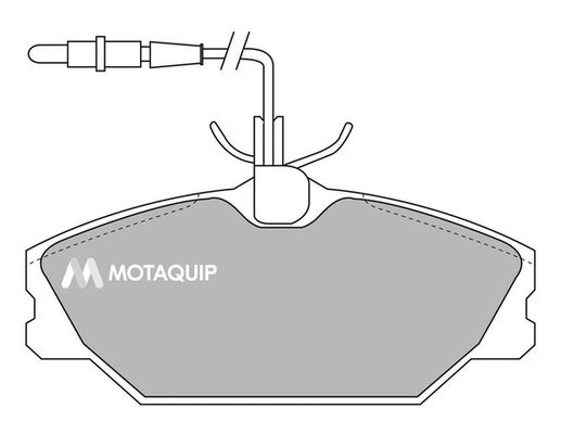 MOTAQUIP Комплект тормозных колодок, дисковый тормоз LVXL847