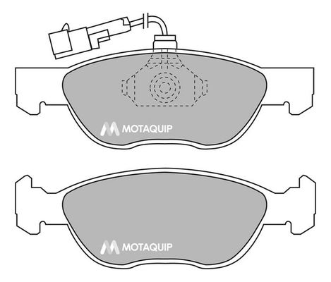 MOTAQUIP Комплект тормозных колодок, дисковый тормоз LVXL870