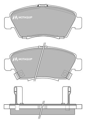 MOTAQUIP Комплект тормозных колодок, дисковый тормоз LVXL874