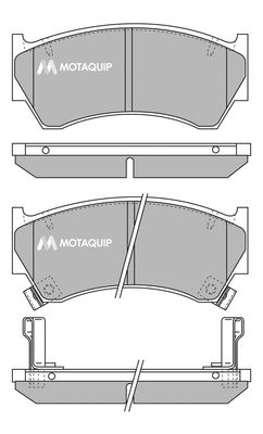 MOTAQUIP Комплект тормозных колодок, дисковый тормоз LVXL885