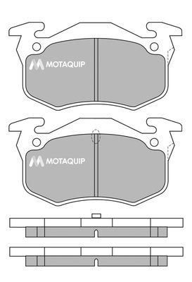 MOTAQUIP Комплект тормозных колодок, дисковый тормоз LVXL976