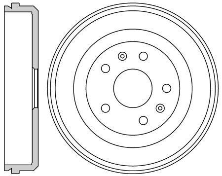 MOTAQUIP Тормозной барабан VBD60