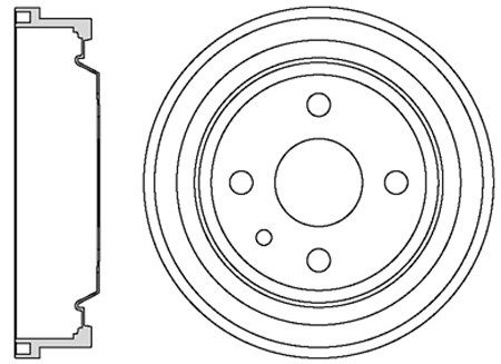 MOTAQUIP Тормозной барабан VBD600