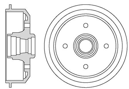 MOTAQUIP Тормозной барабан VBD606