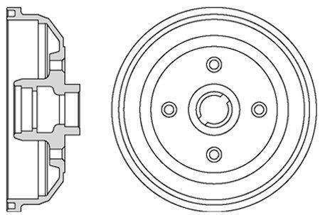 MOTAQUIP Тормозной барабан VBD614