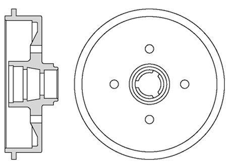 MOTAQUIP Тормозной барабан VBD636