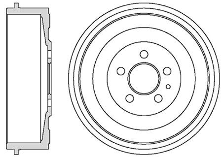 MOTAQUIP Тормозной барабан VBD663