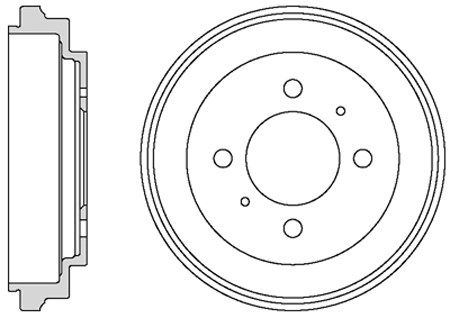 MOTAQUIP Тормозной барабан VBD688