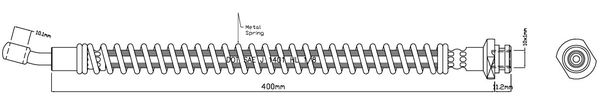 MOTAQUIP Тормозной шланг VBH1047