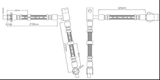 MOTAQUIP Тормозной шланг VBH1130