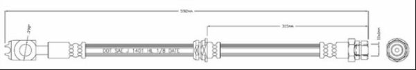 MOTAQUIP Тормозной шланг VBH1204