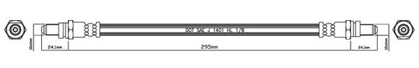 MOTAQUIP Тормозной шланг VBH606