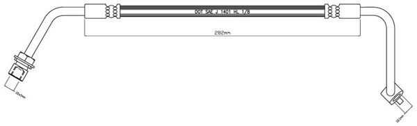 MOTAQUIP Тормозной шланг VBH694