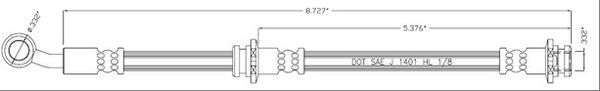 MOTAQUIP Тормозной шланг VBH715