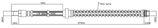 MOTAQUIP Тормозной шланг VBH825