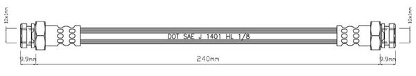 MOTAQUIP Тормозной шланг VBH928