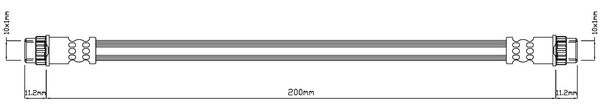 MOTAQUIP Тормозной шланг VBJ183
