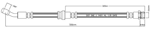 MOTAQUIP Тормозной шланг VBJ218